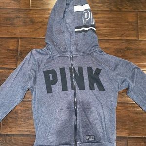 Grey Pink Hoodie